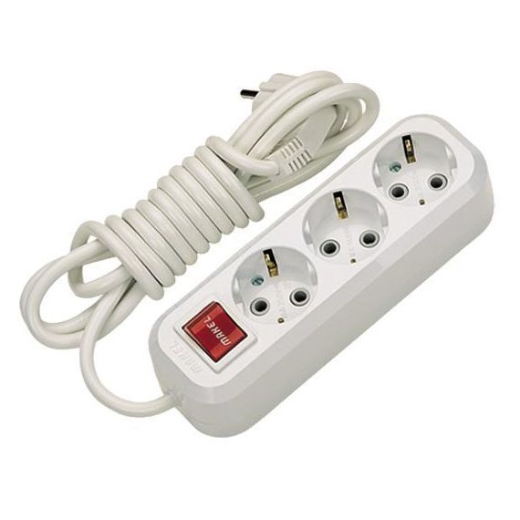 Удлинитель 3гн.*2м с/з MAKEL MGP212 с выкл.  07624/53725