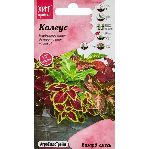 Семена АСТ Колеус Визард смесь 10шт