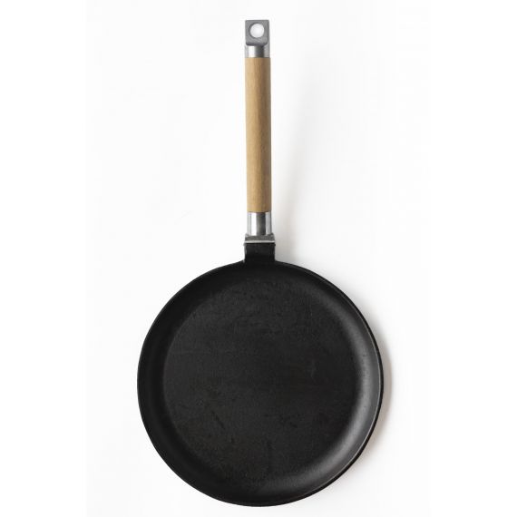 Сковорода блинная Гардарика 22см съемная деревянная ручка  0822
