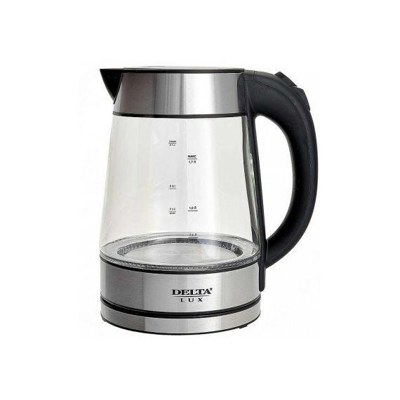 Чайник электр. DELTA LUX DE-1004 1,7л стекло