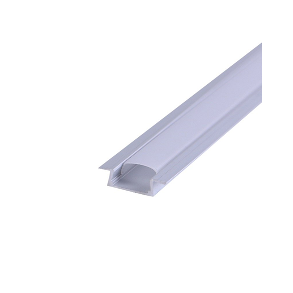 Комплект врезного алюминиевого профиля с рассеивателем 22*6мм 2м REXANT  146-405