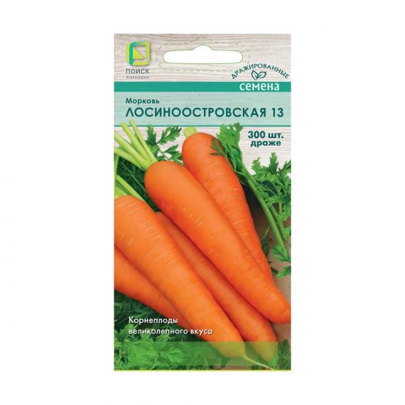 Семена Поиск Морковь Лосиноостровская 13 300шт драже