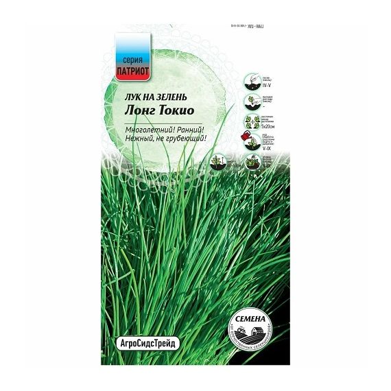 Семена АСТ Лук на зелень Лонг Токио 0,25г