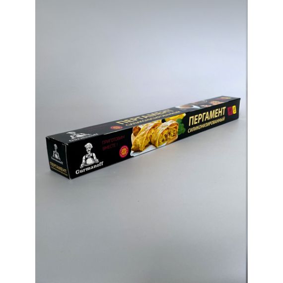 Бумага для выпечки силиконизированная Gurmanoff, 38×8 м, пергамент, белая 4077371