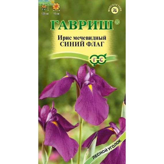 Семена Гавриш Ирис сибирский Синий Флаг 3шт