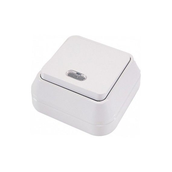 МАКЕЛ Выкл.1кл. о/п белый свет.