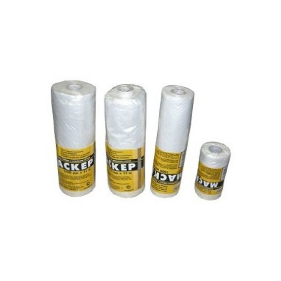 Пленка защитная с клейкой лентой"МАСКЕР" ПНД 9мкм,2400мм*15м 12255-240-15