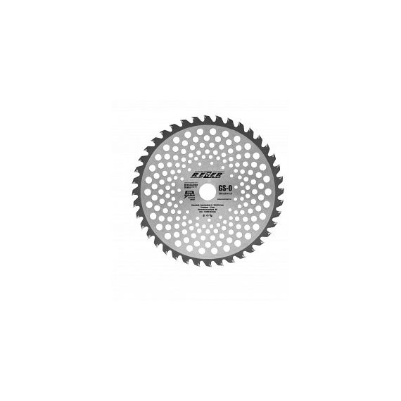 Нож для бензокос REZER GS-O 255*25,4*1,3*40Т