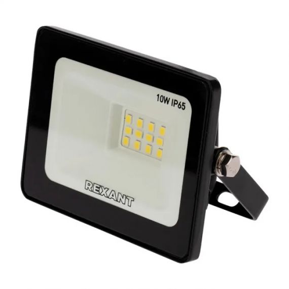Прожектор СДО 10Вт 800лм 6500К черн. корпус Rexant 605-001