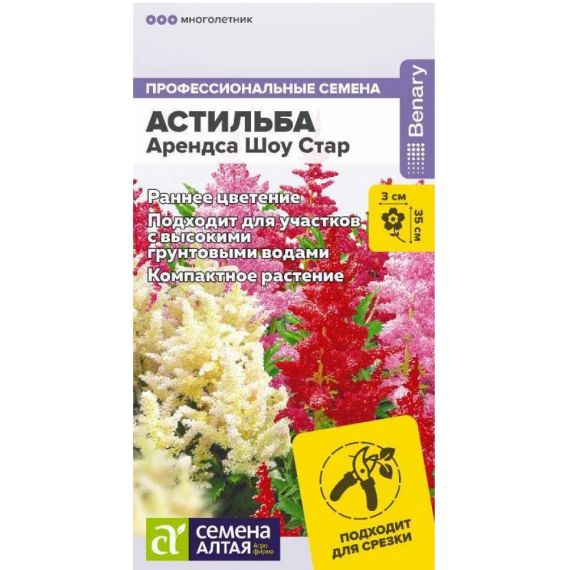 Семена Алтая Астильба Арендса Шоу Стар 3шт