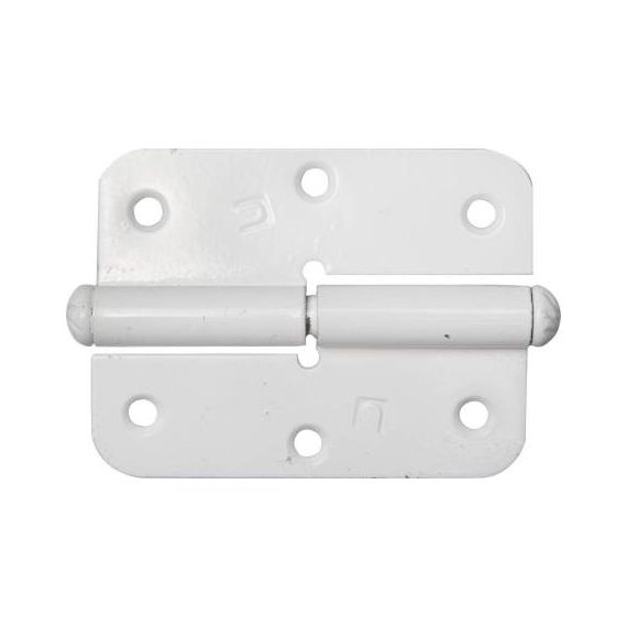 Петля накладная ПНУ-85 полимер белый 785451