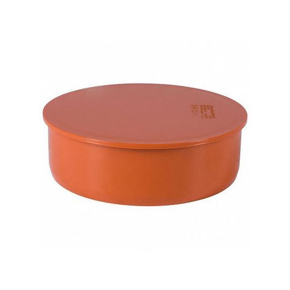 Заглушка Дн110 коричневая