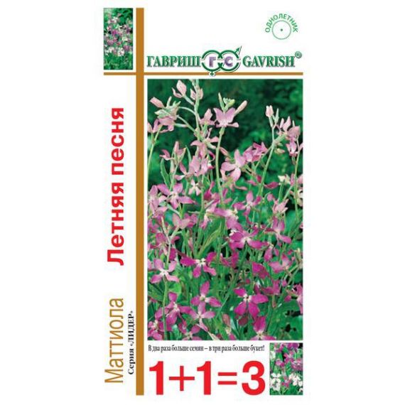 Семена Гавриш Левкой (маттиола двурогая) Летняя песня 1+1 1г