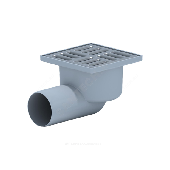 Трап нерег гор/вып сух/затв Дн50 нерж/реш 100*100мм АНИ пласт TQ5102 004-0246