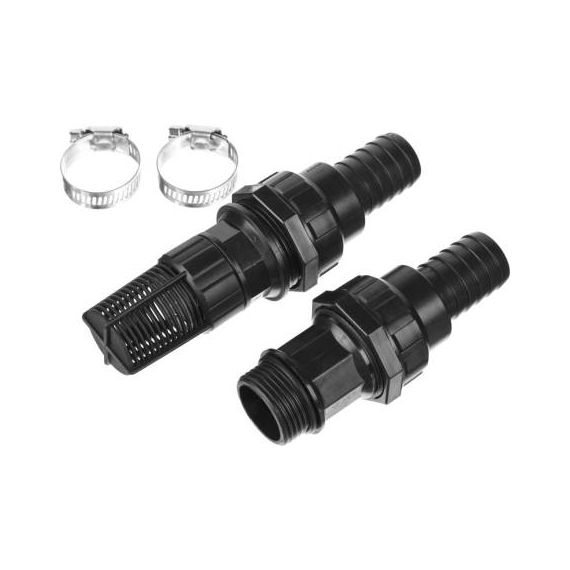 Набор ЗУБР для всасывающих шлангов: Обратный клапан с фильтром адаптер два хомута 40316