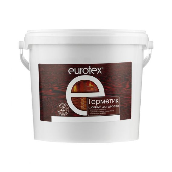 Герметик шовный для дерева ЕВРОТЕКС сосна 3кг