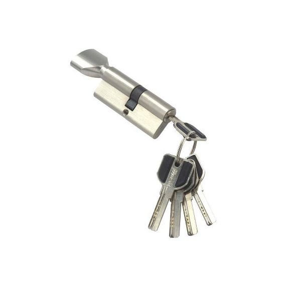 Механизм цилиндровый MSM CW40/30 SN (мат.никель) ключ-верт.  е134