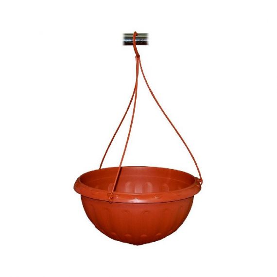 Горшок-кашпо ДЖУЛИЯ 8л подвесной коричневый  М1609
