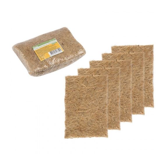 Коврик джутовый для выращивания микрозелени, 10 × 15 см, толщина 1 см, набор 5 шт. 7824796