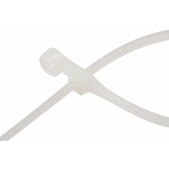 Хомут под винт nylon 150*3,6 100шт бел.  REXANT, изображение 2