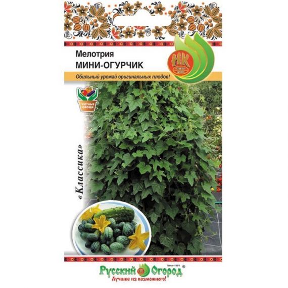 Семена РУССКИЙ ОГОРОД Мелотрия Мини-огурчик 20шт