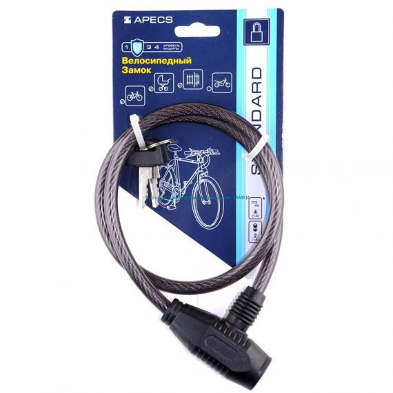 Замок велосипедный АПЕКС PD-81-65CM
