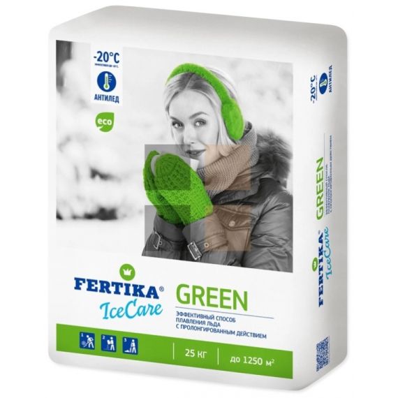 Антигололедный реагент ICECАRE GREEN 25кг Фертика  25954