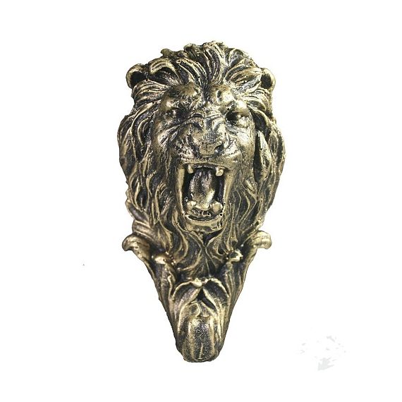 Крючок фигурный "Лев" бронза 6х6х12см 4833198