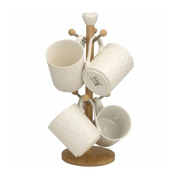 Набор из 6 кружек 320мл BAMBOO на подставке 140-117