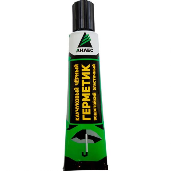 Герметик каучуковый Анлес 40мл черный  584129