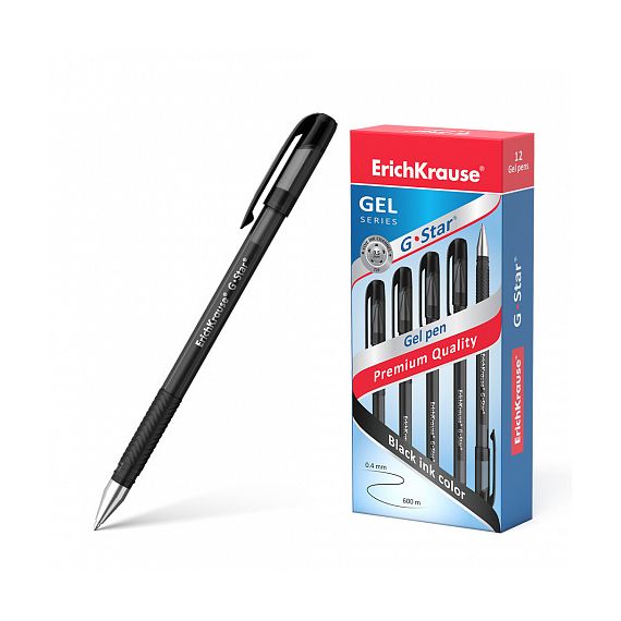 Ручка гелевая ErichKrause G-star  0,5 черный