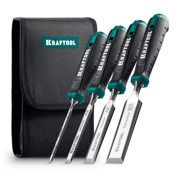 Набор стамесок-долот KRAFTOOL GRAND 4шт  1818-H4