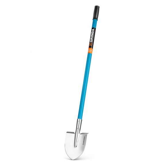 Лопата штыковая GRINDA  для земляных работ, алюминиевый черенок, 421827