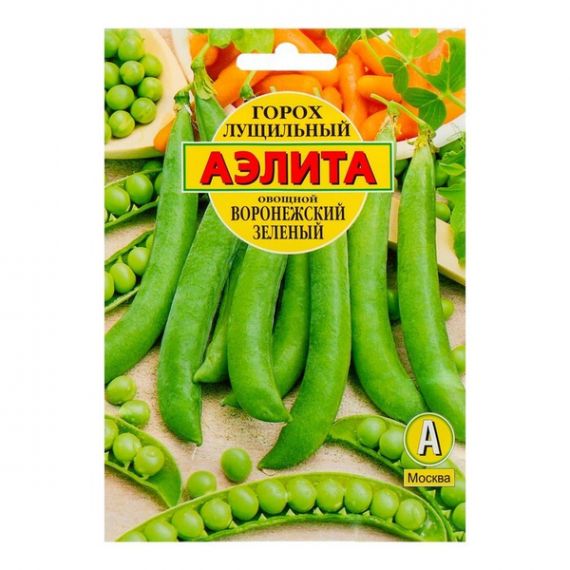 Семена Аэлита Горох овощной Воронежский зелёный 25г
