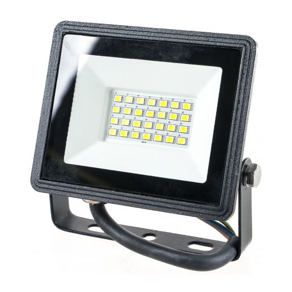 Прожектор светодиодный СДО-7 20Вт 230В 6500К IP65 черный IN HOME  4614