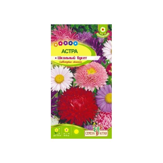Семена Алтая Астра Школьный букет 0,3г смесь