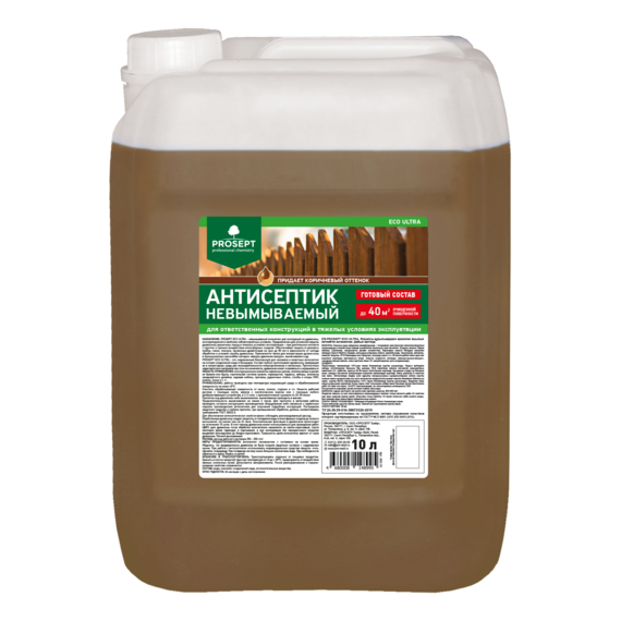 PROSEPT ECO ULTRA Антисептик невымываемый 10л коричневый  062-10