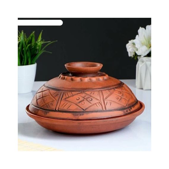 Блюдо для блинов керамика 250мм  1,5л  120371