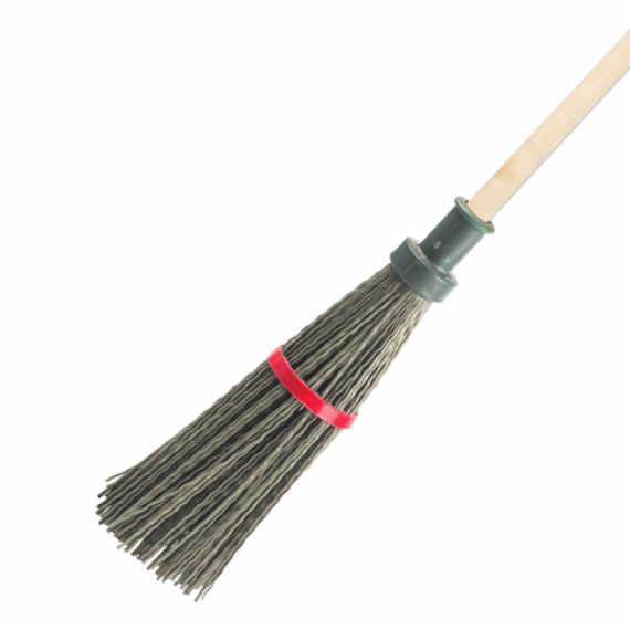 Метла круглая синтет. с черенком, изображение 2