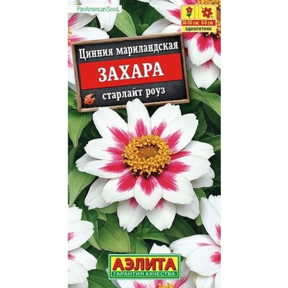 Семена Аэлита Цинния мариландская Захара Старлайт Роуз 5шт
