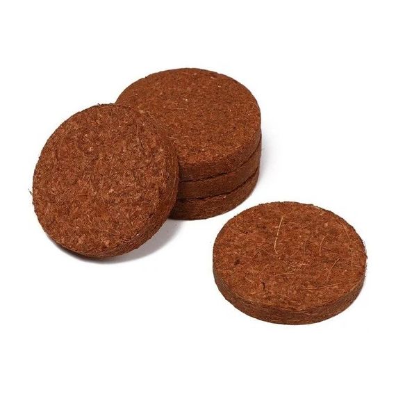 Таблетки кокосовые, для рассады, d=6 см, набор 5 шт., без оболочки, Greengo 5151602