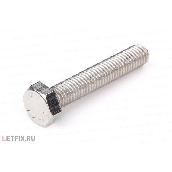 Болт DIN933 8*45 А2 нерж. 518071, изображение 3