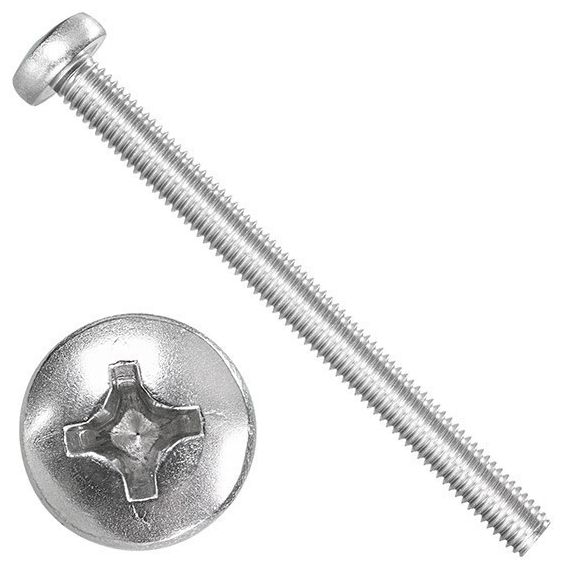 Винт полусф. DIN 7985 4*35 А2 нерж.  518136