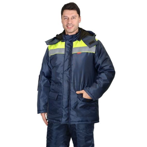 Куртка мужская зимняя "СИРИУС-Бригадир"   116, Цвет: т.серая, Размер: 120-124/182-188