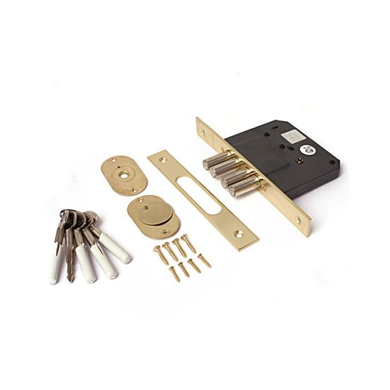 Замок врезной АПЕКС 99-K-G золото