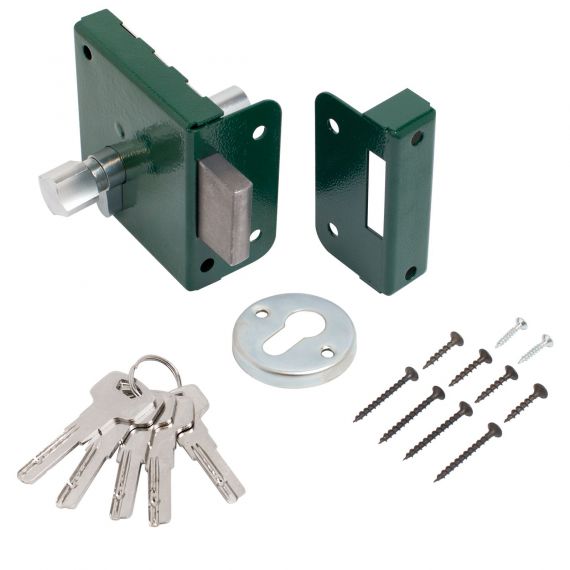 Замок накладной ЗН1-1 зеленый ПТИМАШ в655, изображение 2