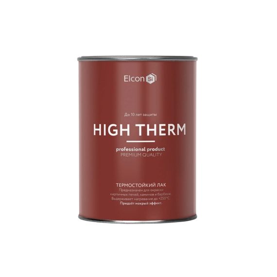 Лак Elcon High Therm термостойкий бесцветный (0.7 кг/1 л) 11607331
