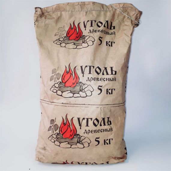 Уголь древесный А 5кг