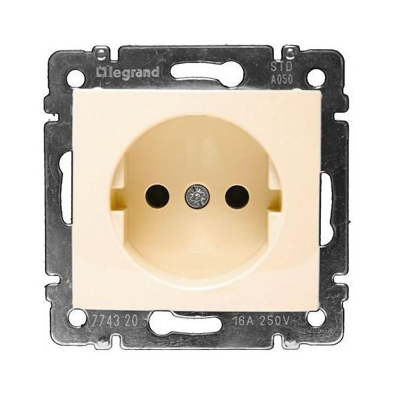 Legrand Valena Розетка 1гн. б/з крем.  774316/33823