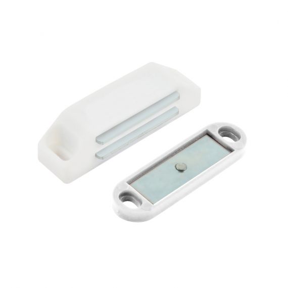 Защелка магнитная №1 (62мм) белая